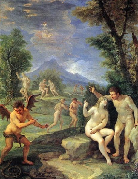 Scenes Of Adam And Eve In The Garden Of Eden - view 1