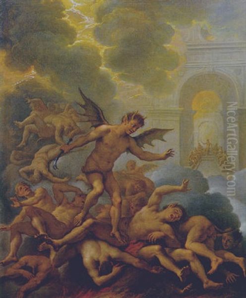 Scena Infernale Con Demoni - view 1
