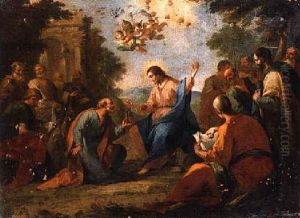 Christ Giving The Keys To Saint Peter by Paolo de Matteis