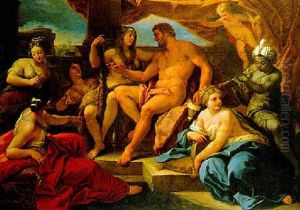 Ercole E Onfale by Paolo de Matteis