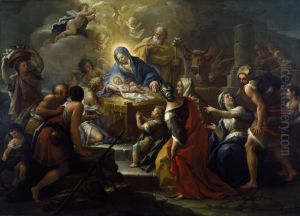 The Adoration Of The Shepherds by Paolo de Matteis