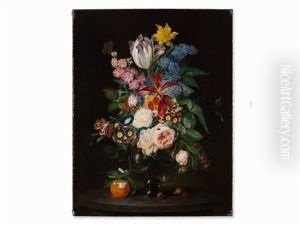 Floral Still Life by Andreas Theodor Mattenheimer