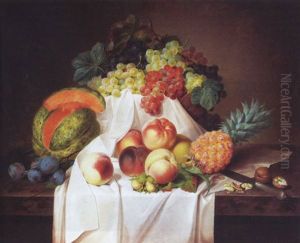 Fruchtestillleben by Andreas Theodor Mattenheimer