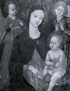 The Madonna And Child With Two Angels by Matteo Di Giovanni Di Bartolo