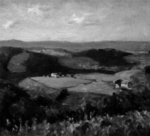 Landscape With Farm by Walter Mattern