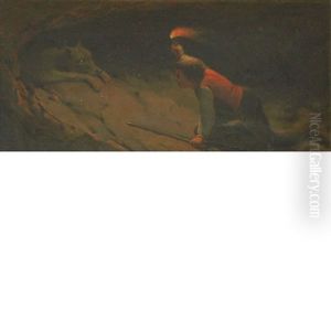 Hunting Wolf (hunting Bear) by Tompkins Harrison Matteson