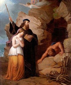 Caliban - A Scene From The Tempest by Tompkins Harrison Matteson
