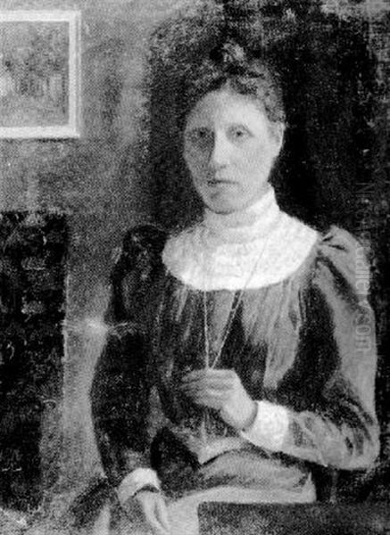 Sitzende Frau Mit Goldkette, Halbfigur - view 1
