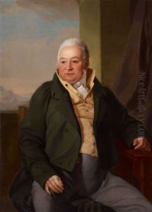 Bildnis Eines Herrn (+ Bildnis Einer Dame; Pair) by Johann Friedrich Matthaei