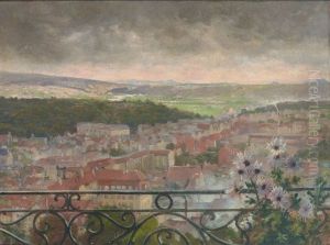 Blick Von Der Hohe Auf Das Alte Kassel Und Die Fulda by Theodor Matthei
