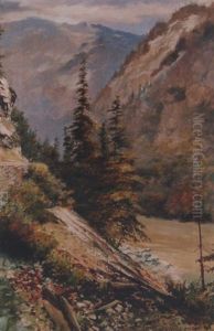 Fraser Canyon Below North Bend by Marmaduke Matthews