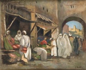 Marche Au Maroc by Jules Matthey de l'Etang