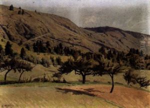 Pied De La Montagne Sur Le Coin by Jules Matthey de l'Etang