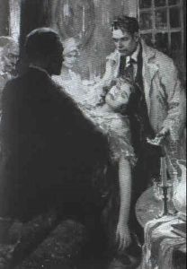 Story Illustration: Man Holding A Fainted Young Woman Story Illustration: Man Holding A Fainted Young Woman