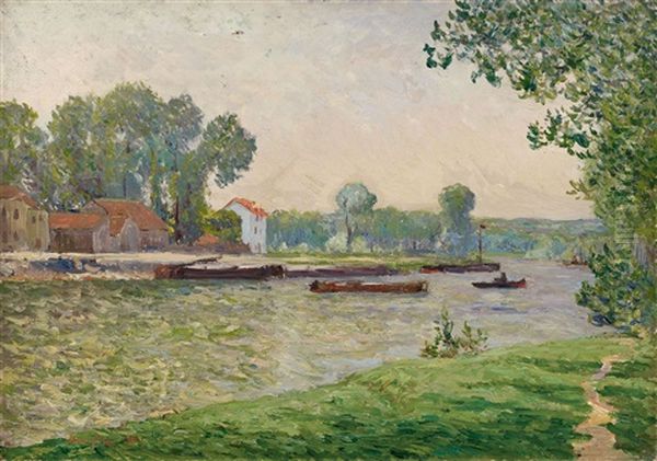 Remorquage Sur L'oise, Ile-adam - view 1