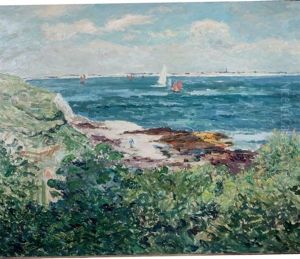 Bord De Mer, Les Voiliers En Bretagne by Maxime Maufra
