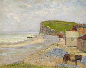 Am Strand Von Etretat In Der Normandie by Maxime Maufra