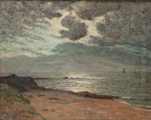 Lune Voilee Par Les Nuages A Beg Meil Lune Voilee Par Les Nuages A Beg Meil