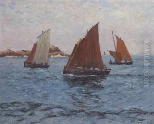 Les Voiles Rouges Pres De Saint Guenole - view 1