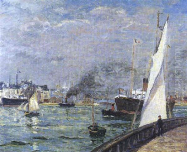 Sortie D'un Cargo-boat, Havre - view 1