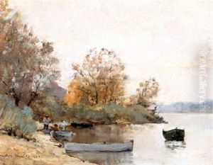 Paysage De Bord De Loire by Maxime Maufra