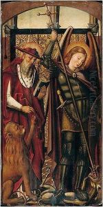 Saint Jerome And Saint George by Pedro Berruguete