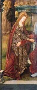 The Visitation - A Wing Of An Altarpiece, A Fragment by Pedro Berruguete