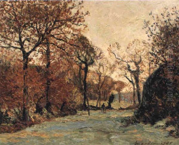 Gelee Blanche En Automne, Cadol En Melgven, Finistere - view 1