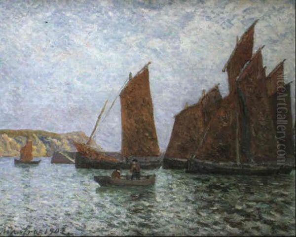 Bateaux Au Mouillage, Morgat 1902 - view 1