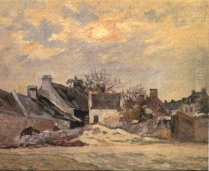 Soleil Couchant Au Village De Kerhostin Soleil Couchant Au Village De Kerhostin