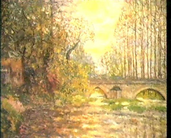 Soleil Couchant Sur Le Loir, Lavardin (loir-et-cher) - view 1