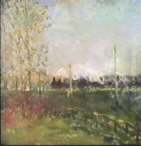 Train Dans La Campagne by Maxime Maufra