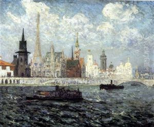 Les Pavillons, Paris Exposition Internationale, 1900 by Maxime Maufra