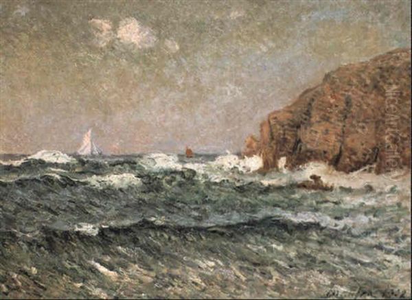 Falaises Et Voiliers En Bretagne - view 1