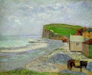 Sur La Plage D'etretat by Maxime Maufra