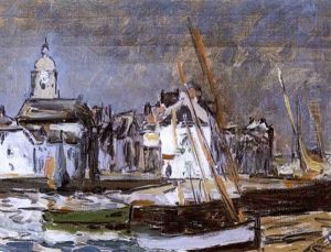 Voiliers Au Port by Maxime Maufra