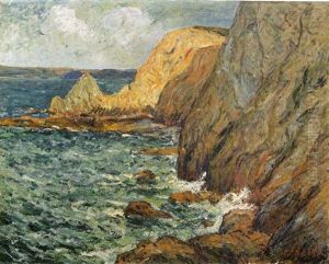 Cotes Rocheuses En Bretagne by Maxime Maufra