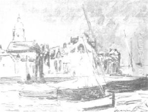 Voiliers Au Port by Maxime Maufra