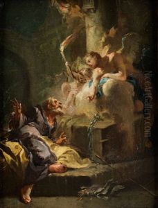 Der Heilige Petrus Im Gefangnis by Franz Anton Maulbertsch