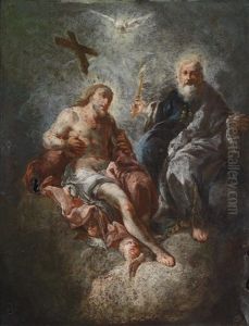 Gnadenstuhl (tabernakeltur) by Franz Anton Maulbertsch