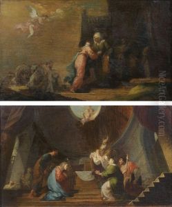 La Visitation (+ La Presentation Au Temple; Pair) by Franz Anton Maulbertsch