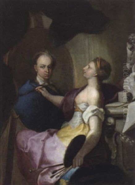 Eine Malerin In Ihrem Atelier, Allegorie Der Malerei - view 1