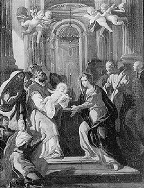 Simon Holding Christ In The Temple - view 1