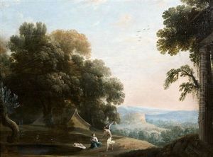 Paysage Avec Agar Et L'ange by Henri Mauperche