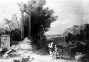 Landscape With The Flight Into Egypt by Henri Mauperche