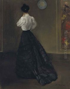Woman In White Blouse by Alfred Henry Maurer