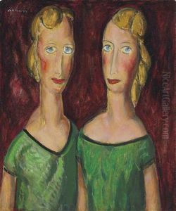Two Sisters In Green