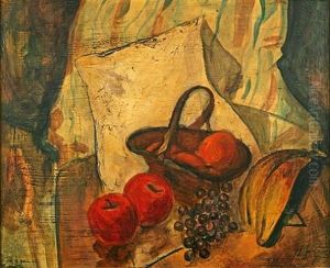 Still Life Of Fruit In A Basket
