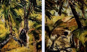 House And Trees (+ Tropical Forest Interior, Verso) by Alfred Henry Maurer