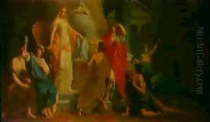 Szene Aus Der Antiken Mythologie by Hubert Maurer